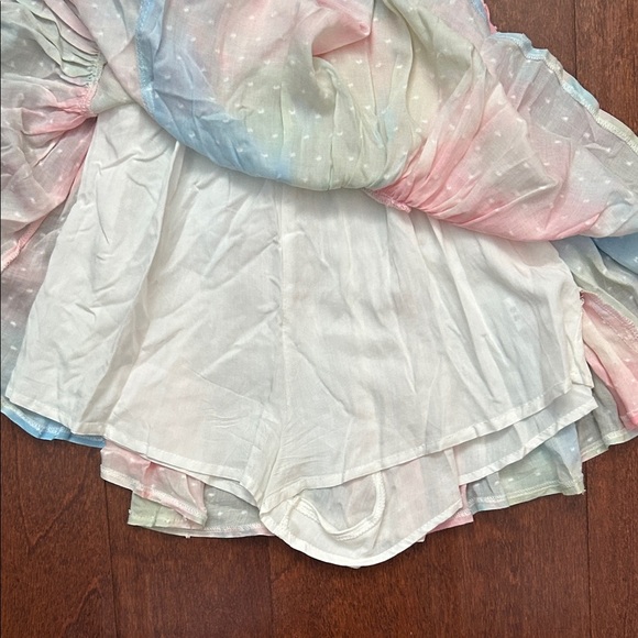 Isabelle’s Cabinet Naomi Pastel Tie Dye Romper, Size Small - Picture 10 of 15